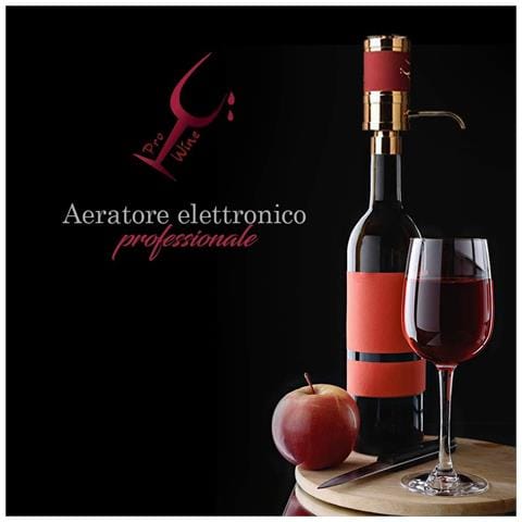 Pro Wine - Aeratore Ossigenatore Elettronico Vino Professionale, Decantatore Da Vino Ottimo Regalo, Erogatore Rapido 2 Tubi Inclusi 0.75l E Magnum 1.5l, Pompa Elettrica Per Bianchi Rossi E Liquorosi - Foto 1