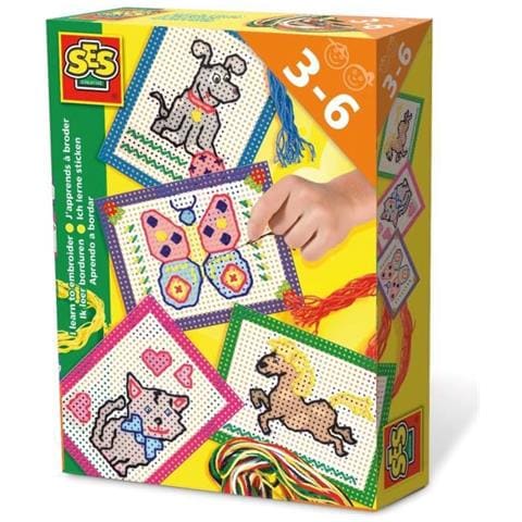 Ses Imparo A Ricamare (Children's I Learn To Embroider Set, Unisex, 3 To 6 Years, Multi-colour [14838])  - Foto 5