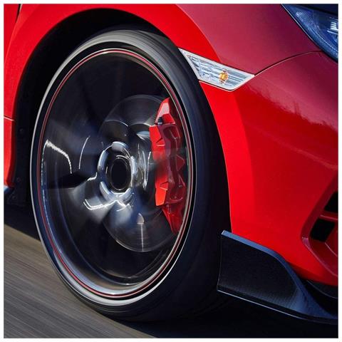 Wheel Trim Strisce Adesive Rifrangenti Per Cerchi Auto, Nero, 5 Mm X 6 Mt - Foto 2