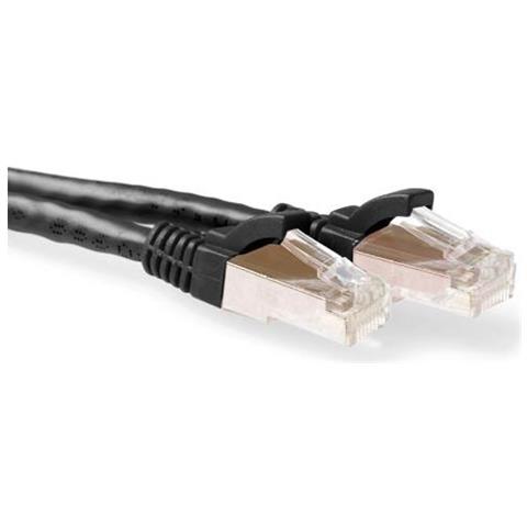 Black 1.5 Meter Lszh Sftp Cat6a Patch Cable Snagless With Rj45 Connectors Cat6a S /ftp Lszh Sng Bk 1.50m (fb7951) - Foto 1