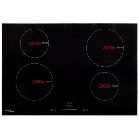 Piano Cottura Induzione 4 Zone Controlli Touch Vetro 77cm 7000W - Foto 4