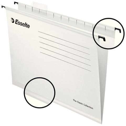 File di Sospensione Rinforzati 25 pz Bianco - Foto 2