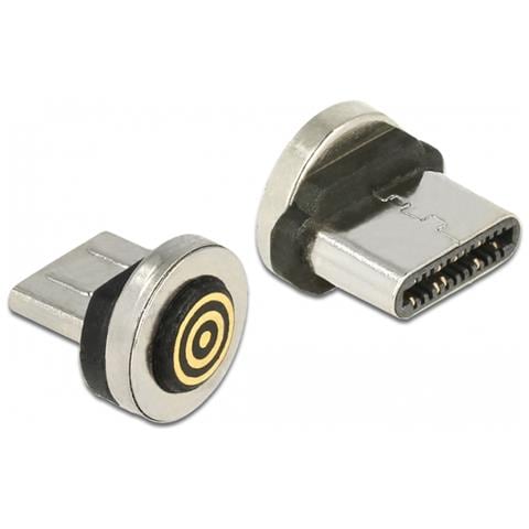 65933 cavo di interfaccia e adattatore USB Type-C magnet interface Nero, Acciaio inossidabile - Foto 1