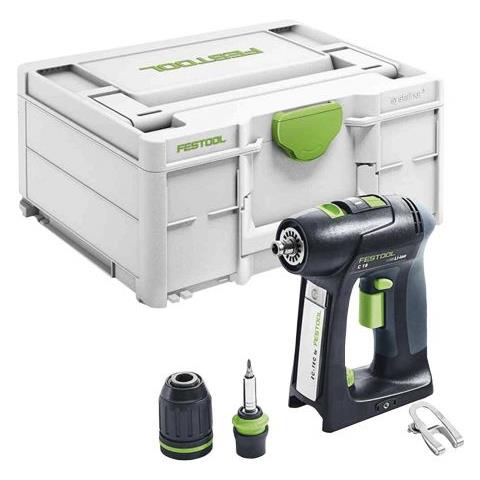 C 18 Basic Trapano Avvitatore A Batteria 18v / 45nm / Brushless + Valigetta Systainer (576434) (Successore Del 574737) - Senza Batteria, Senza Caricabatterie - Foto 2