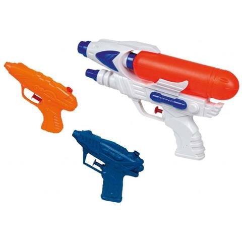 Set Pistola Ad Acqua Junior Bianco / arancione / blu 3 Pezzi - Foto 1