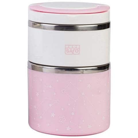 Caraffa Termica Per Pappe Galaxy 820 Ml Rosa 3 Pezzi - Foto 1