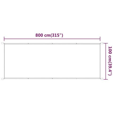 Paravento Verticale Beige 100x800 Cm In Tessuto Oxford - Foto 2