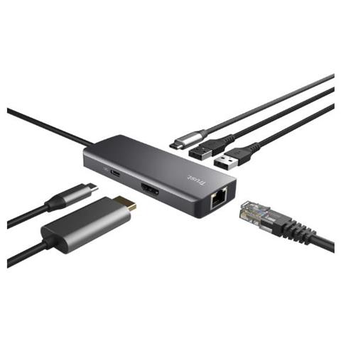 Dalyx Adattatore Multiporta Usb C 6-in-1 Argento - Foto 1