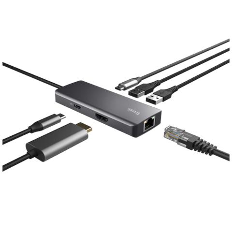 Dalyx Adattatore Multiporta Usb C 6-in-1 Argento - Foto 2