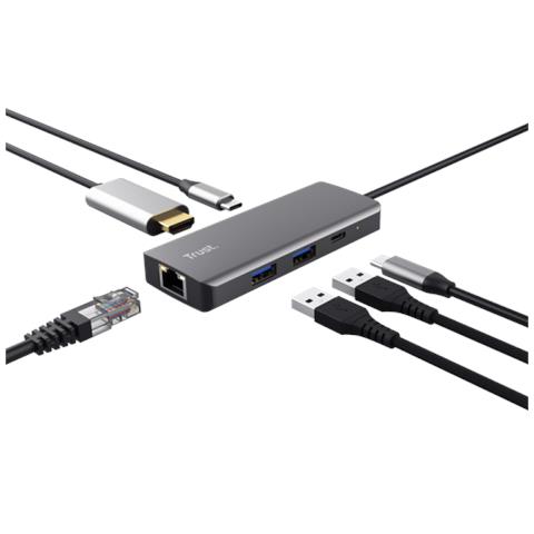 Dalyx Adattatore Multiporta Usb C 6-in-1 Argento - Foto 6