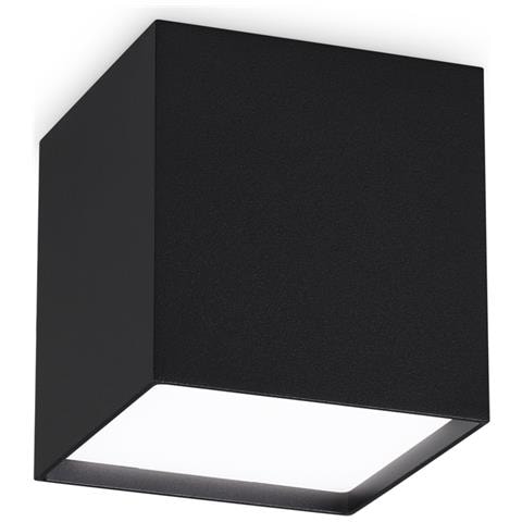 Plafoniera Contemporanea Kubiko Alluminio Nero Led Integrato 10w 3000k Ip20 - Foto 1