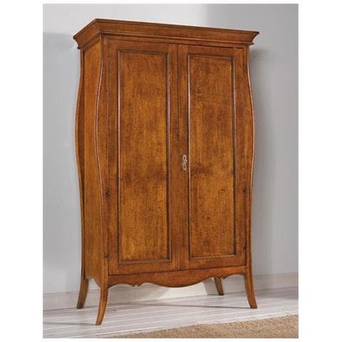 Armadio 2 Ante Classico Legno Finitura Noce Bassano 127x64x212 - Foto 1