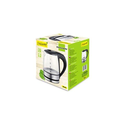 Feel-Maestro MR062 bollitore elettrico 1,2 L 1630 W Nero, Trasparente - Foto 5
