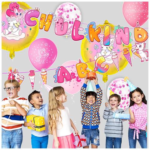 Set Di Palloncini Rosa Unicorni 30 Pezzi Decorazione - Foto 2