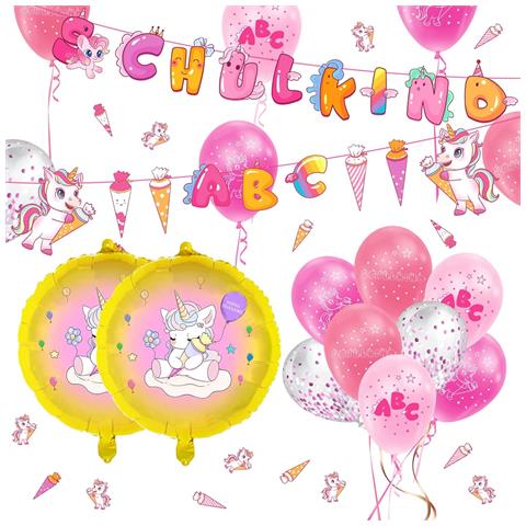 Set Di Palloncini Rosa Unicorni 30 Pezzi Decorazione - Foto 1