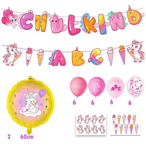 Set Di Palloncini Rosa Unicorni 30 Pezzi Decorazione - Foto 6