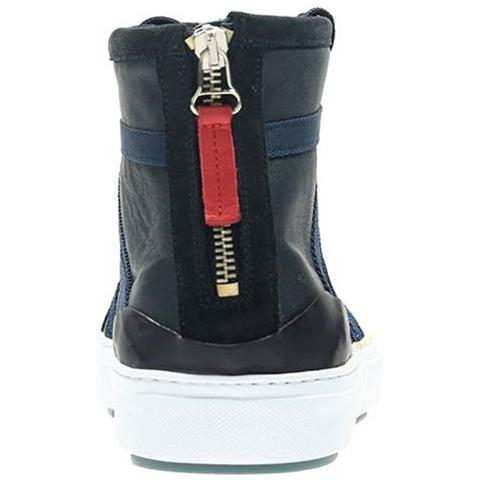 Uomo Laika Top Scarpe Alte Metà In Pelle Blu Navy 42 - Foto 3