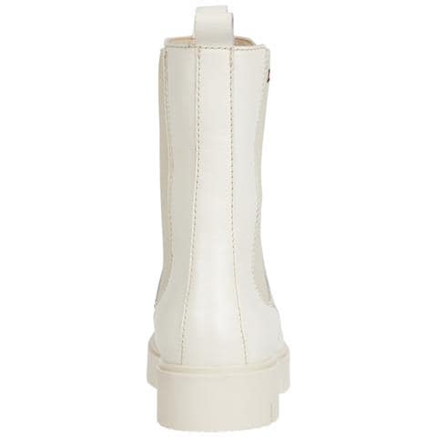 Long Chelsea Boot Stivaletti Pelle Scarpe Donna Bianco Eu 39, En0en01990 Ybi - Foto 2