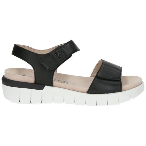 Black Nappa Casual Open Sandals Sandali Pelle Scarpe Donna Nero Eu 37, 9-28701-42-022 - Foto 2