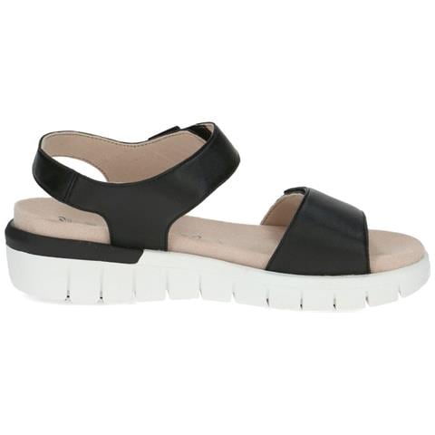 Black Nappa Casual Open Sandals Sandali Pelle Scarpe Donna Nero Eu 37, 9-28701-42-022 - Foto 3