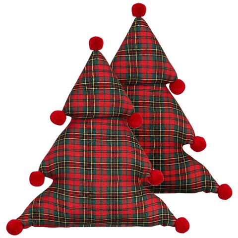 Set Di 2 Cuscini Treat 35 X 30 Cm Trama Gingham Verde - Foto 2