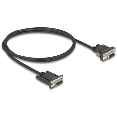 Cavo seriale RS-232 da D-Sub9 femmina a D-Sub9 femmina Connessione di alimentazione al pin 9 da 1 m - Foto 1