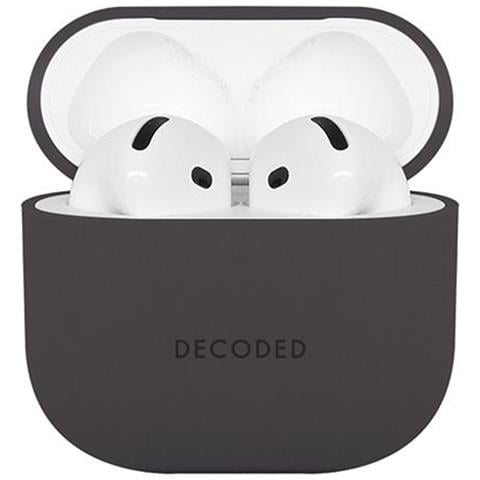 Airpods 4 Custodia In Silicone Antiurto Con Indicatore Led, Nero - Foto 5