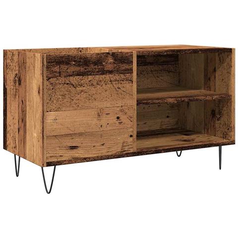Mobile Porta Dischi Legno Antico 84,5x38x48cm Legno Multistrato - Foto 2
