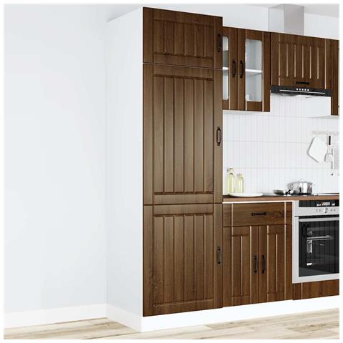 Armadio Da Cucina Lucca Rovere Marrone In Legno Multistrato - Foto 2