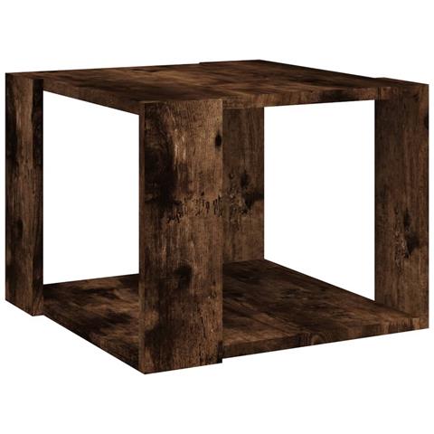 Lusso Casadino -  Tavolino Da Salotto Rovere Fumo 40x40x43cm Legno Ingegnerizzato - Foto 1