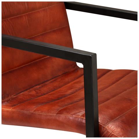 Lusso Casadino - Sedie Da Pranzo 4 Pz Marroni In Vera Pelle - Foto 8