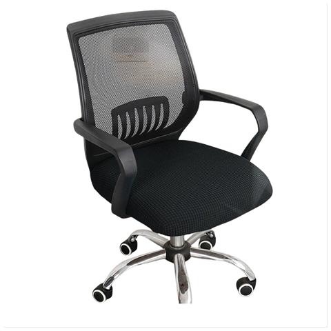 Copertura Per Sedia Da Ufficio Black L - Foto 2