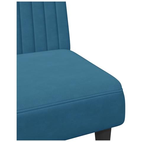 Set di Divani 2 pz Blu in Velluto - Foto 9