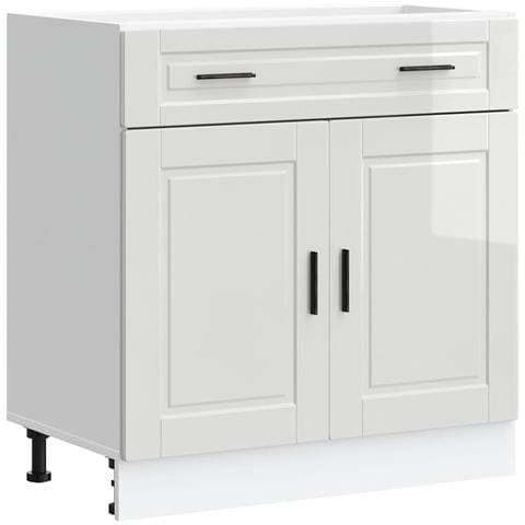 Base da Cucina Porto Bianco Lucido in Legno Multistrato - Foto 1
