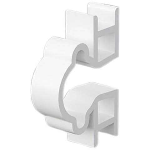 Clip Per Cavi Orizzontali Per Pannello Forato - Set Da 15 Pezzi Per Organizzazione Versatile White - Foto 1