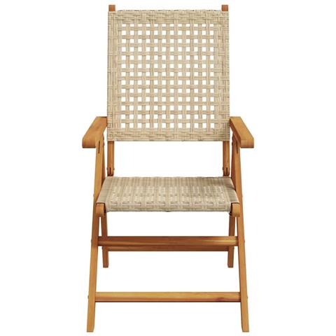 Set da Pranzo per Giardino 7 pcs Beige - Foto 8