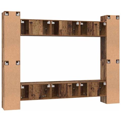 Set mobile TV 10 pcs Legno vecchio 30.5 x 30 x 90 cm - Foto 9