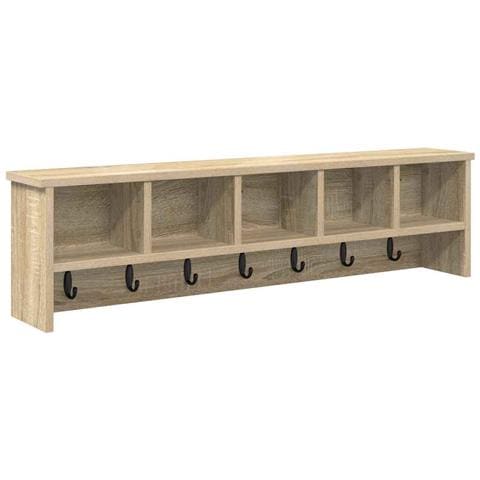 Appendiabiti a muro rovere sonoma 100 x 16 x 26 cm - Foto 1