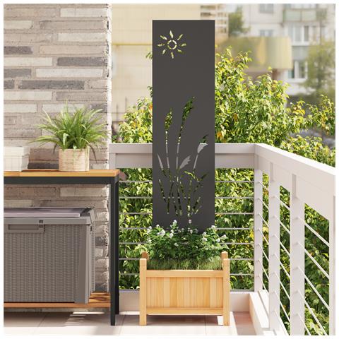 Pannello Decorativo da Giardino Altro Nero 32 x 140 cm - Foto 2