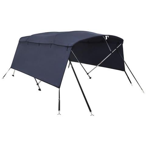 Bimini di Prua con Pareti Laterali 4 Archi 243x(170-182)x137cm - Foto 1