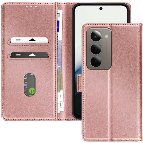Custodia A Portafoglio Per Xiaomi Redmi 15 5g Chesterfield Grana Stand Funzione - Foto 1