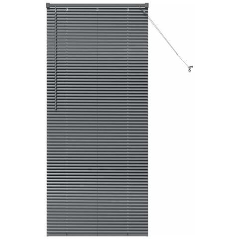 Tenda per Finestra con tende Manuale Grigio scuro Alluminio - Foto 1