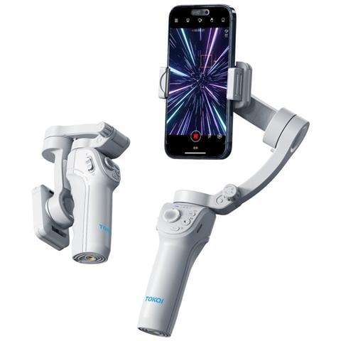 Stabilizzatore Gimbal A 3 Assi Per Smartphone - Anti-vibrazione, Rilevamento Volto, Pieghevole, Compatibile Con Huawei, Samsung, Apple, Garmin - Foto 2