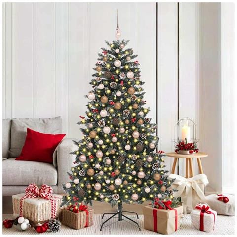 Albero di Natale artificiale con 300 LED Verde 180 cm - Foto 2