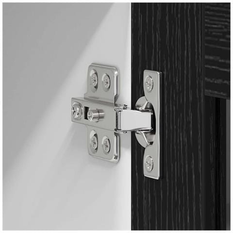 Armadio pensile con porta Riga Rovere Nero 80 x 31 x 80 cm - Foto 9