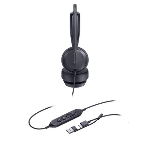 UH42 Dual Teams USB-C /A Auricolare Cablato A Padiglione Musica e Chiamate USB Type-C / USB Type-A Nero - Foto 3
