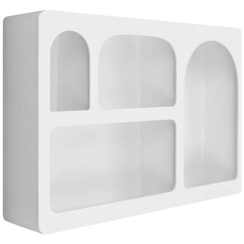 Scaffale Da Parete Bryne In Mdf Bianco 60×13×40 Cm - Foto 2
