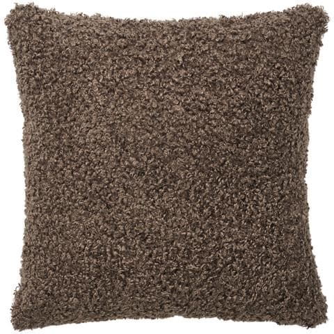 Cuscino Tavira In Bouclé Grigio Scuro 45x45 Cm - Foto 1