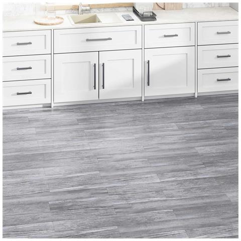 Tavole di Pavimento 36 pcs Grigio 5,02 m² PVC - Foto 2