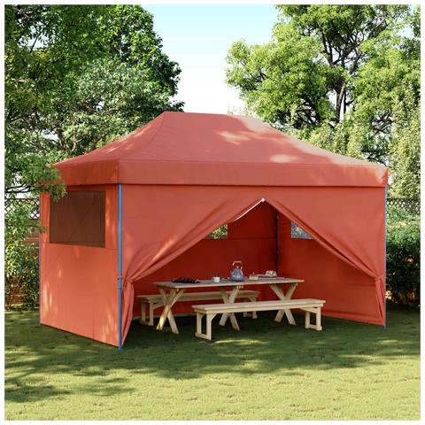 Tenda Party Terracotta 292 x 440 x 315 cm Tessuto Oxford - Foto 2